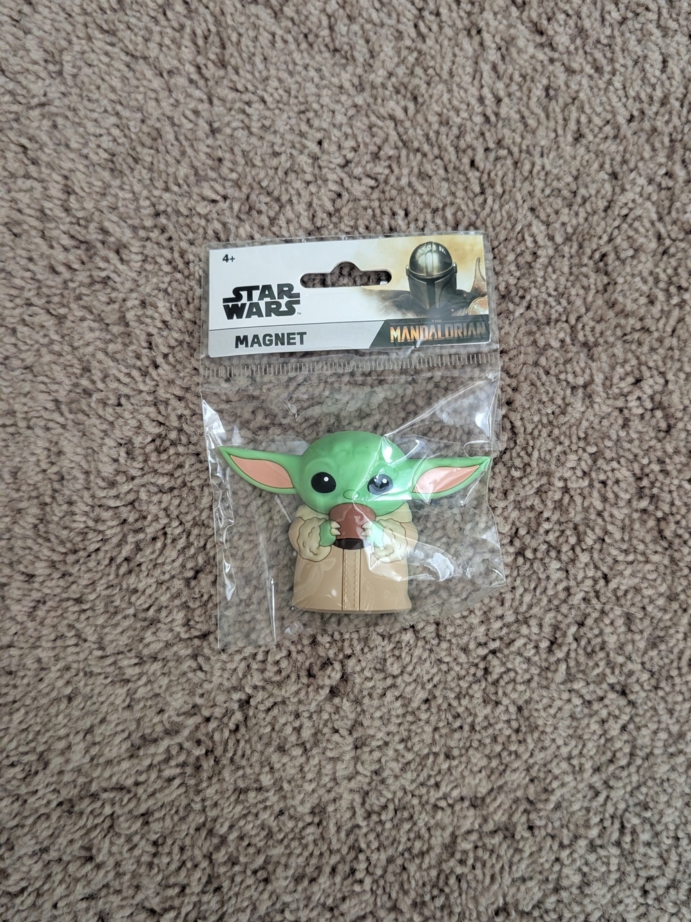 Disney Star Wars Grogu Green and Tan Magnet